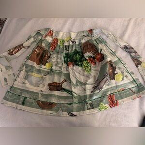 Vintage Handmade Kitchen Home & Hearth Half Apron Cottagecore Apron with Pocket